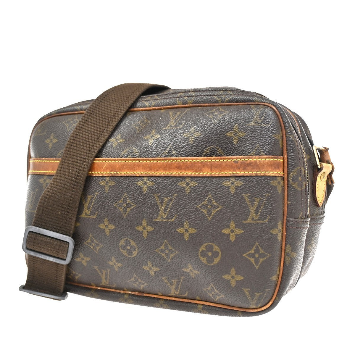 LOUIS VUITTON Reporter PM Crossbody Shoulder Bag Monogram Leather M45254 33KC297