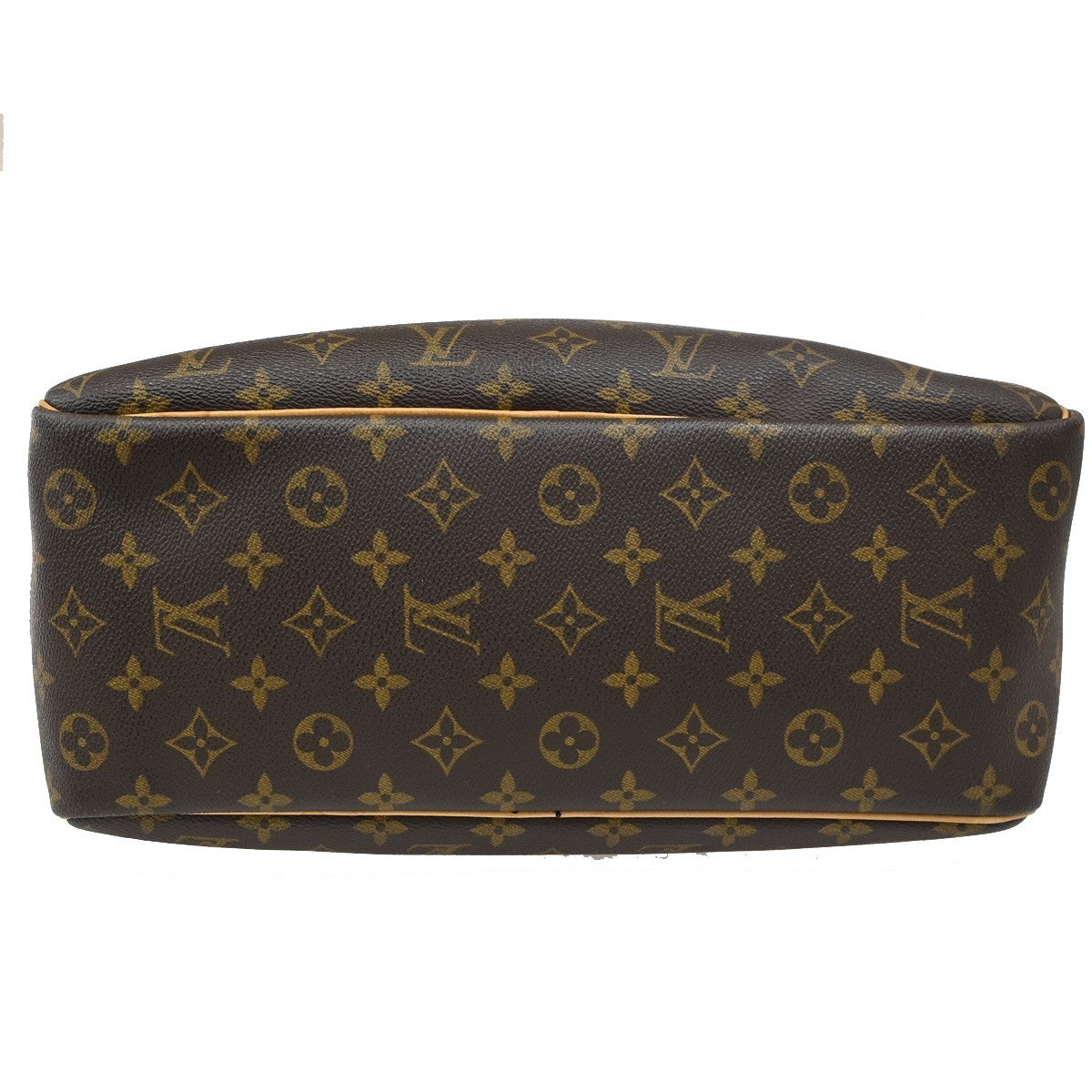 LOUIS VUITTON LV Logo Deauville Hand Bag Monogram Leather Brown M47270 32CA250