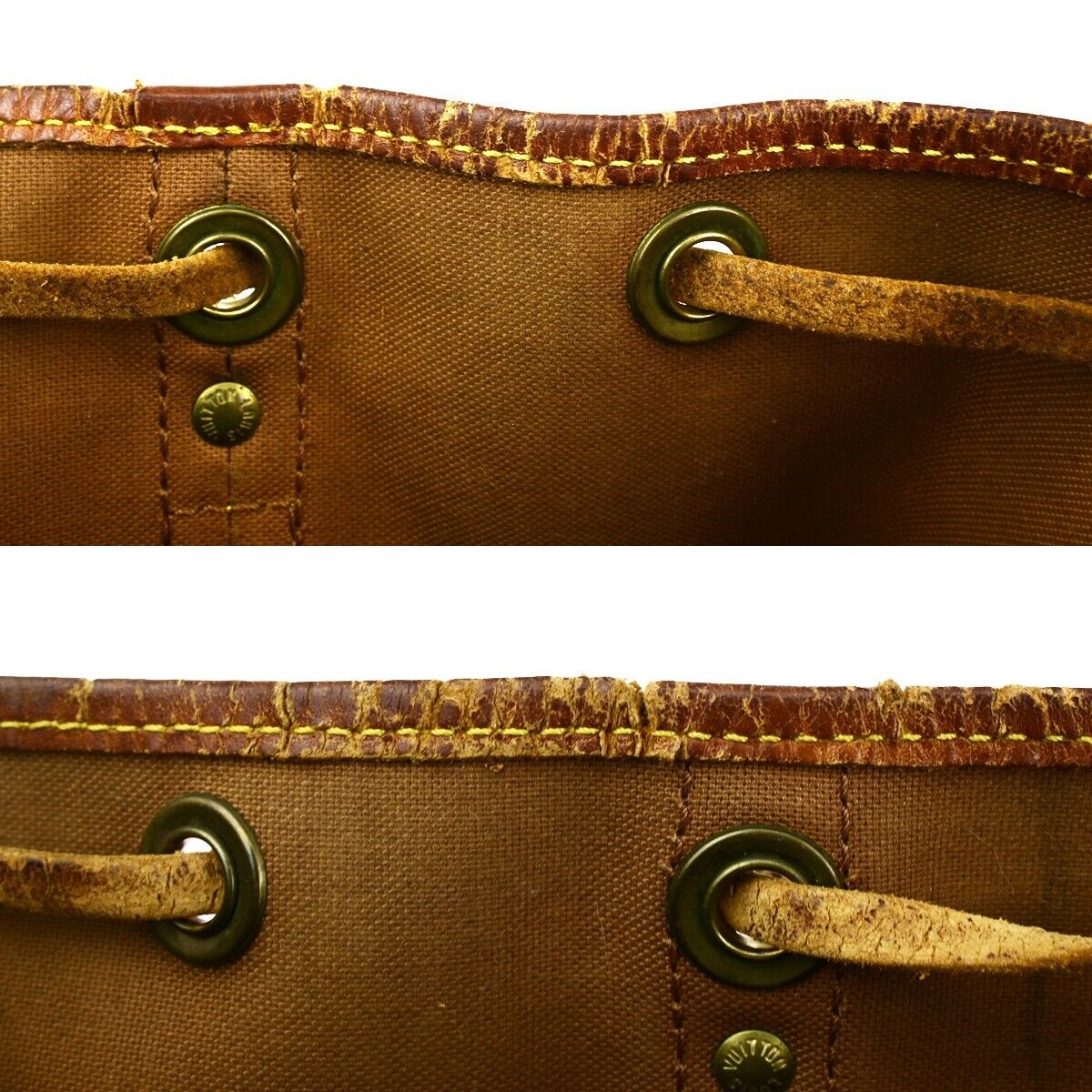 LOUIS VUITTON Petit Noe Drawstring Shoulder Bag Monogram Leather M42226 69ED112
