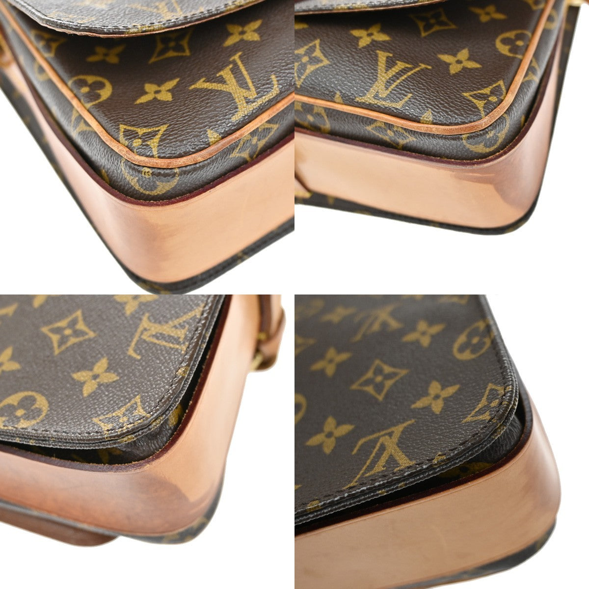 LOUIS VUITTON Cartouchiere GM Shoulder Bag Monogram Leather Brown M51252 80KB479