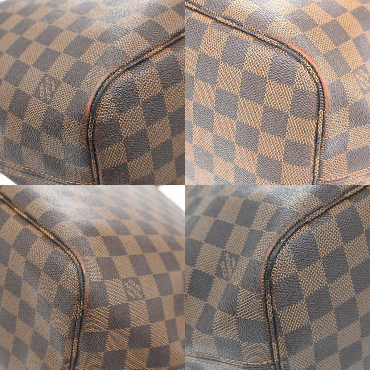LOUIS VUITTON Neverfull MM Shoulder Tote Bag Damier Leather Brown N51105 21KC724