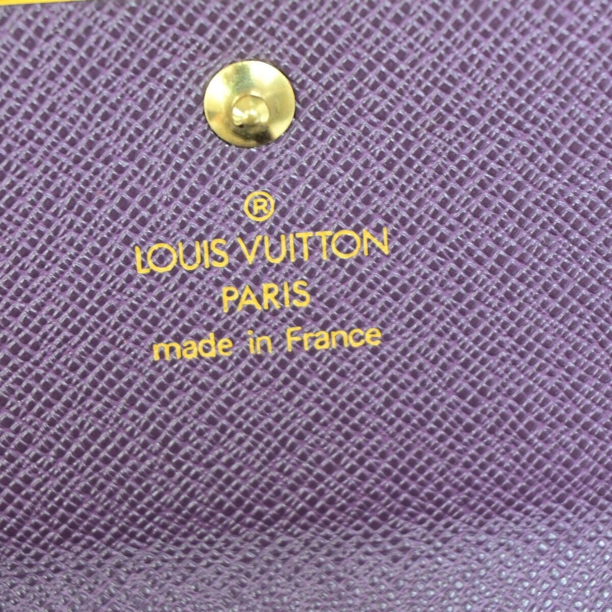 LOUIS VUITTON Logo 3 Set Bifold Wallet Monogram Epi Leather Brown Yellow 64KA308