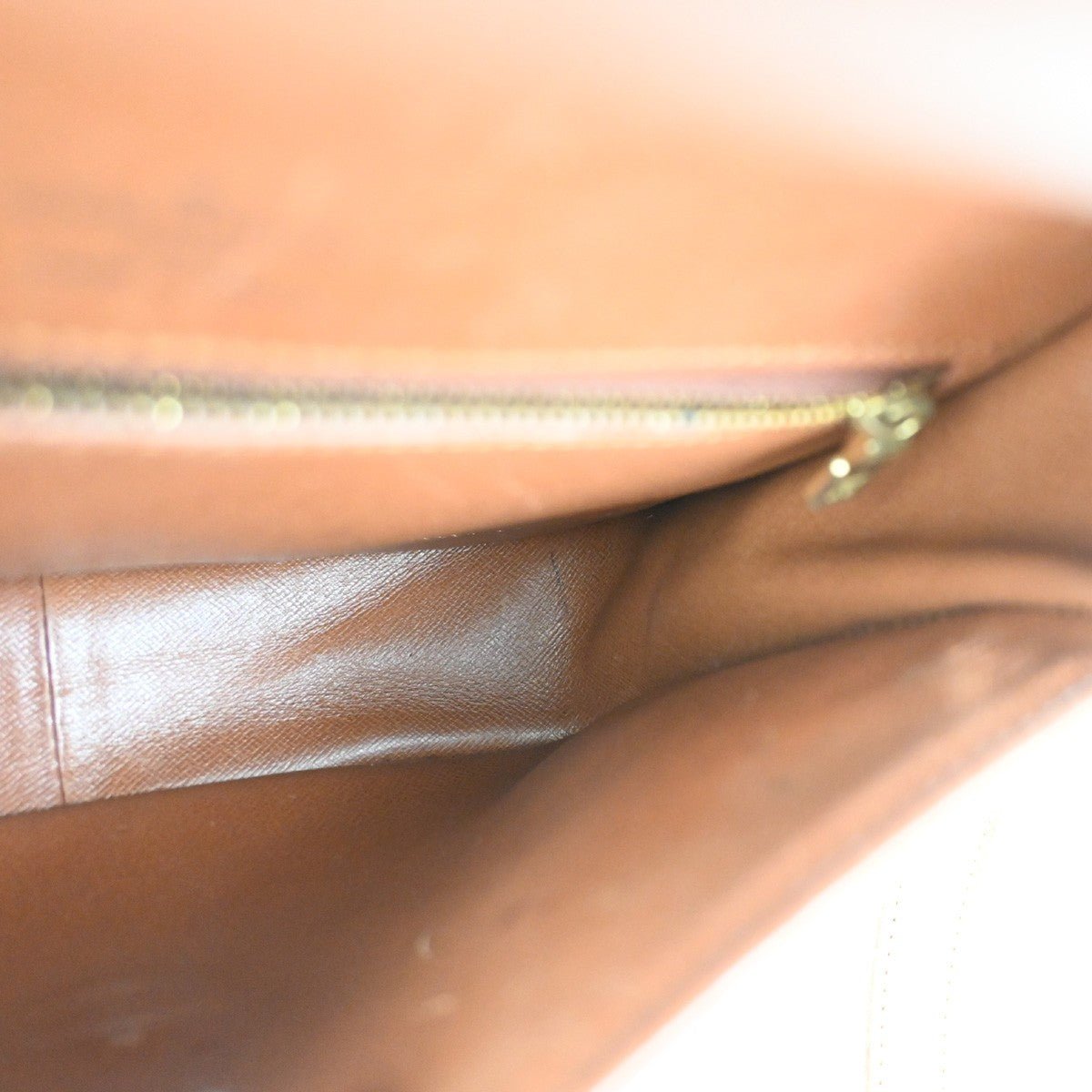 LOUIS VUITTON Saint Cloud GM Shoulder Bag Monogram Leather Brown M51242 36ZA258