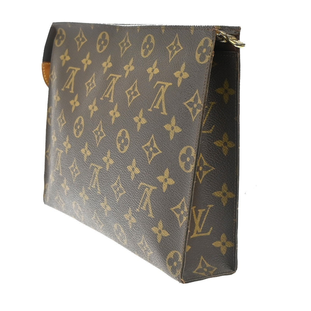 LOUIS VUITTON Poche Toilette 26 Clutch Pouch Bag Monogram Leather M47542 04MA160