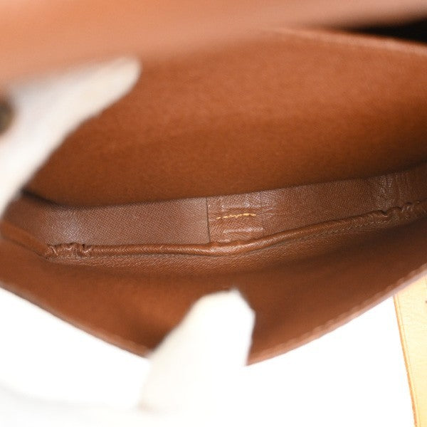 LOUIS VUITTON Cartouchiere MM Shoulder Bag Monogram Leather Brown M51253 31PA040