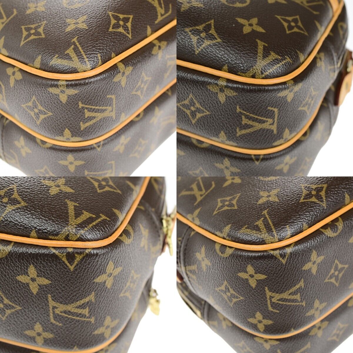 LOUIS VUITTON Reporter PM Crossbody Shoulder Bag Monogram Leather M45254 98ED258