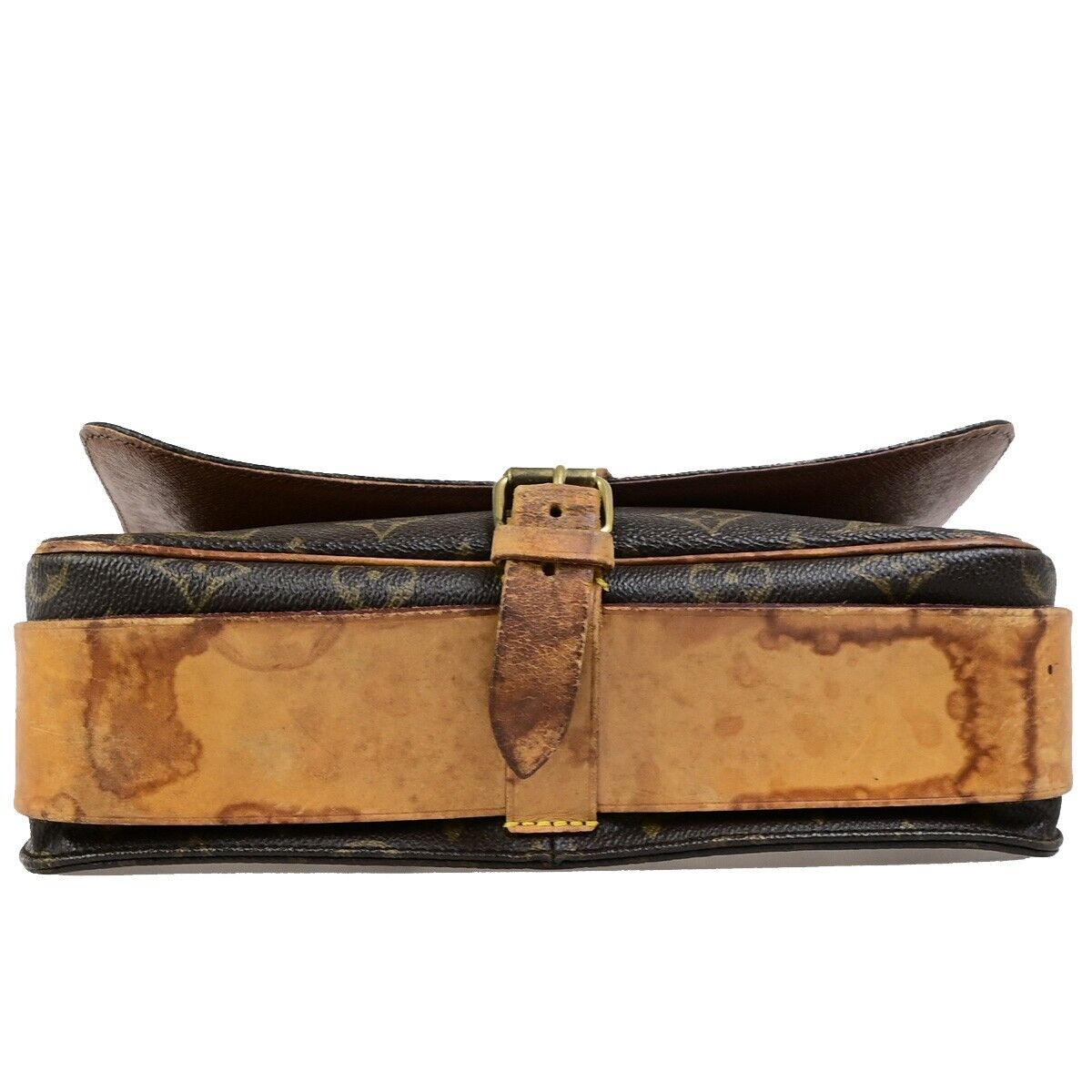 LOUIS VUITTON Cartouchiere GM Shoulder Bag Monogram Leather Brown M51252 67EC980