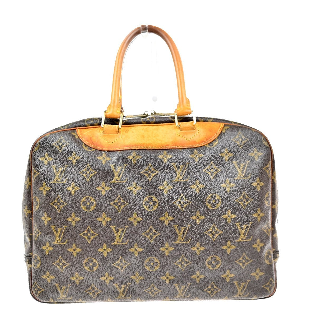 LOUIS VUITTON LV Logo Deauville Hand Bag Monogram Leather Brown M47270 69KC501