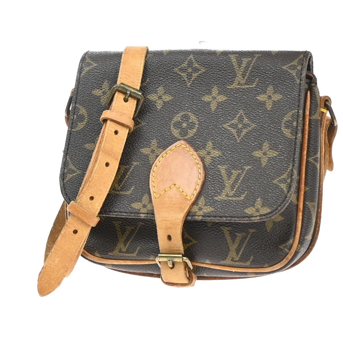 LOUIS VUITTON Mini Cartouchiere Shoulder Bag Monogram Leather BN M51254 70YJ228