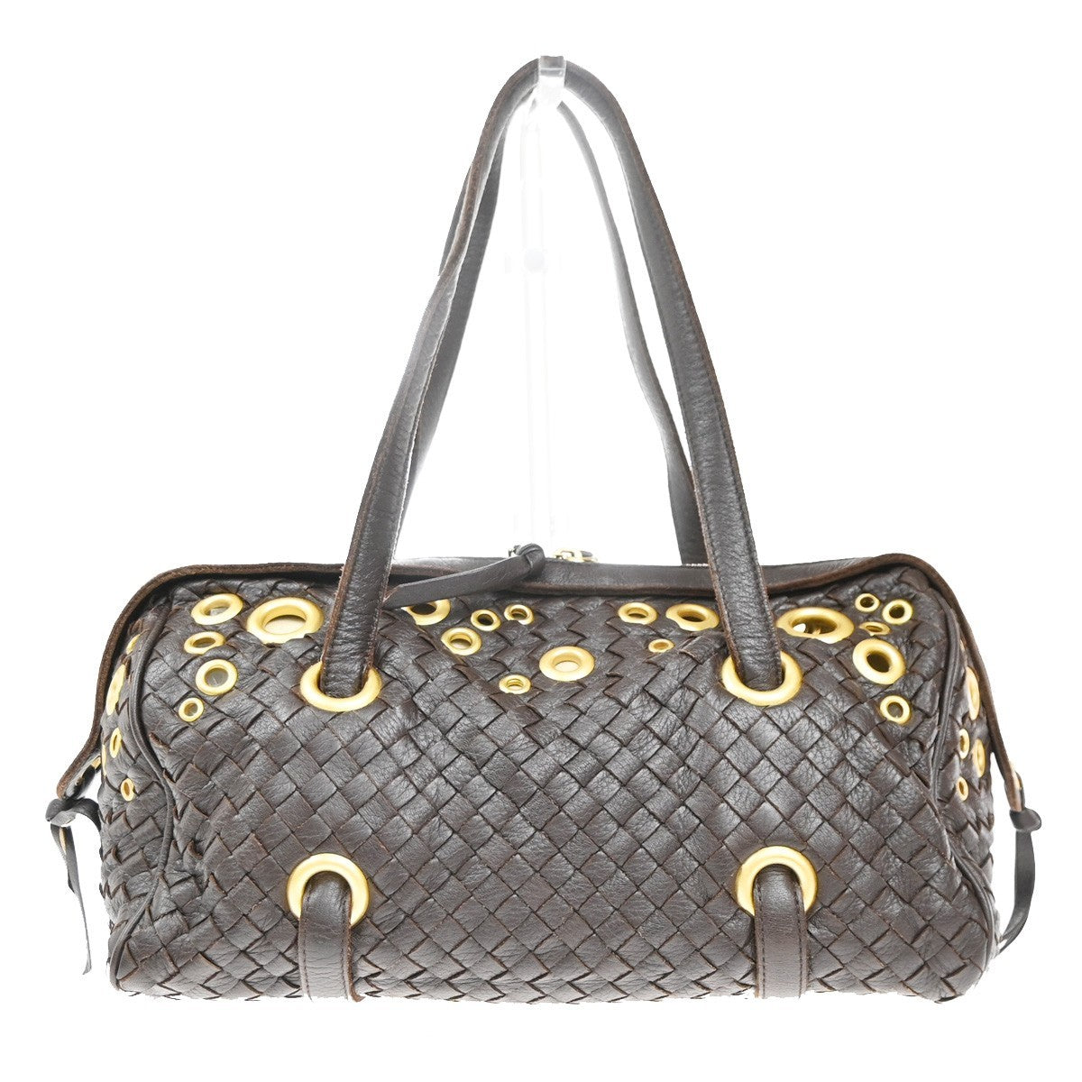 BOTTEGA VENETA Intrecciato Grommet Shoulder Hand Bag Leather BN Italy 75RL790