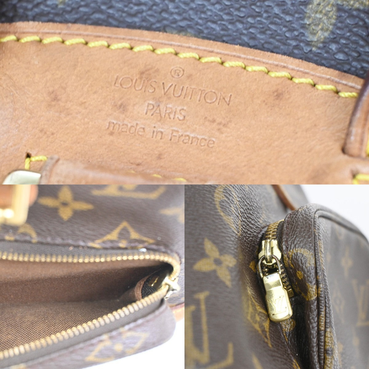 LOUIS VUITTON Mini Montsouris Backpack Bag Monogram Leather Brown M51137 79YJ030