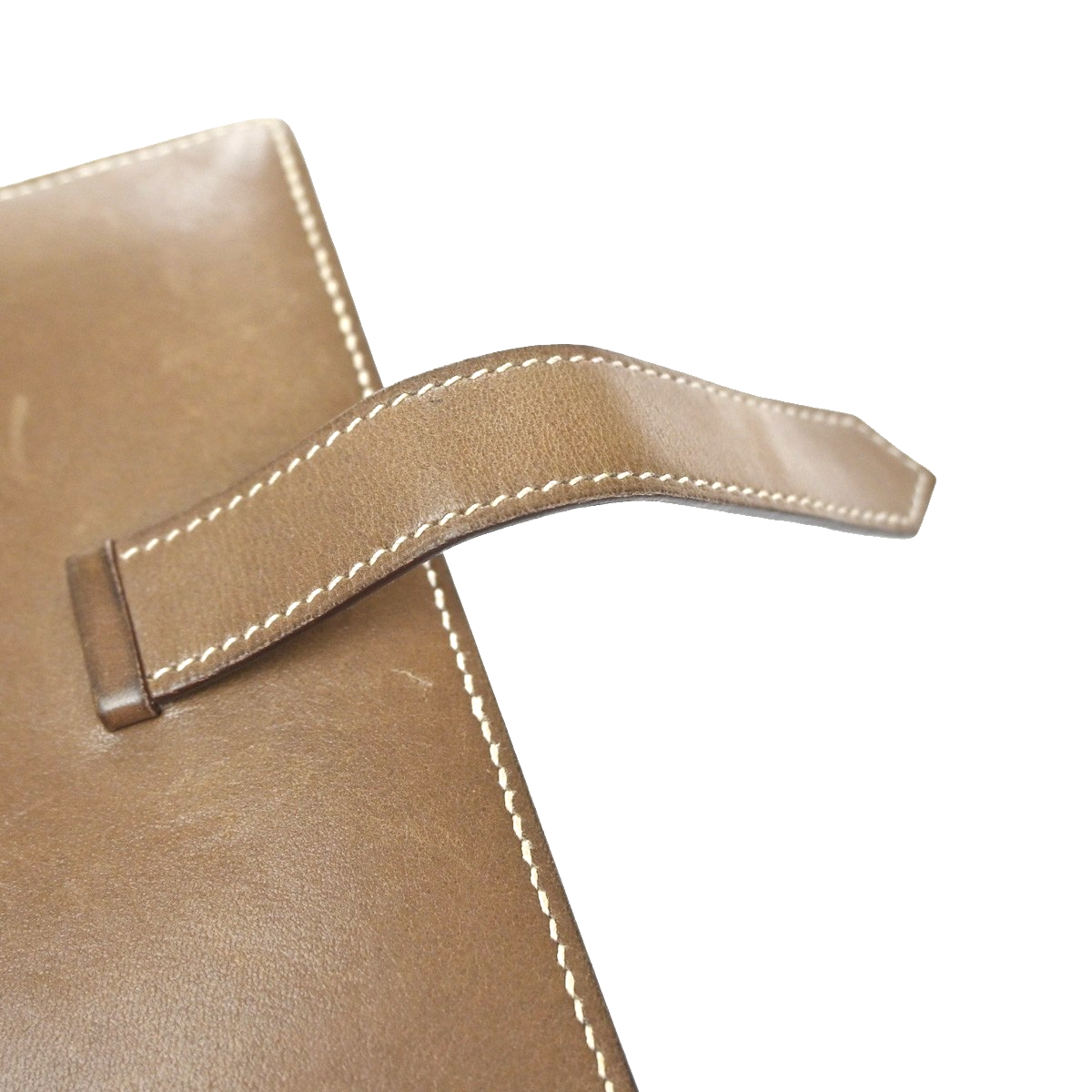 HERMES H Logo Bearn Compact Bifold Wallet Purse Swift Leather Brown SHW 87RQ018