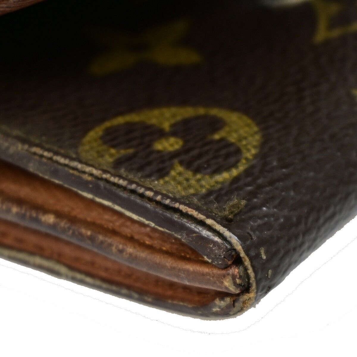 LOUIS VUITTON 5 Set Long Wallet Coin Key Case Monogram Leather Brown 35KA343