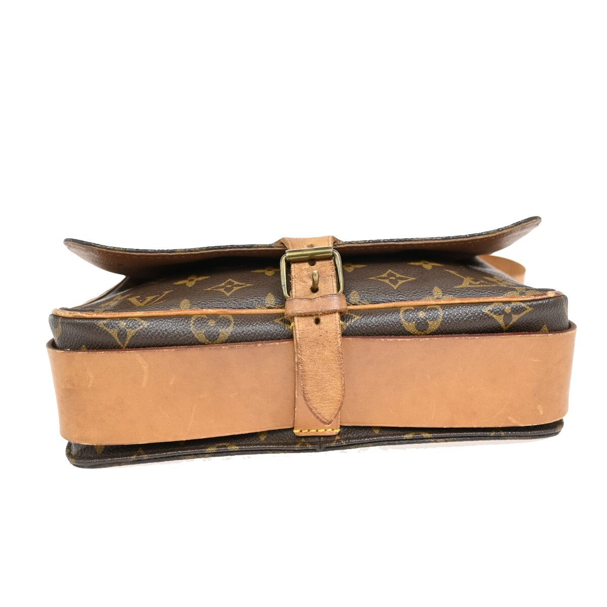 LOUIS VUITTON Cartouchiere GM Shoulder Bag Monogram Leather Brown M51252 34EE251