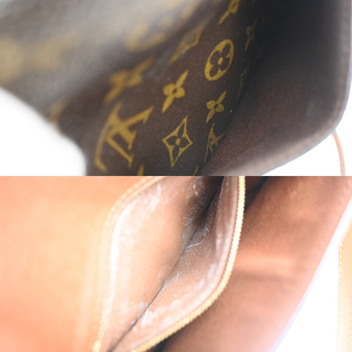 LOUIS VUITTON Saint Cloud MM Shoulder Bag Monogram Leather Brown M51243 39MA506