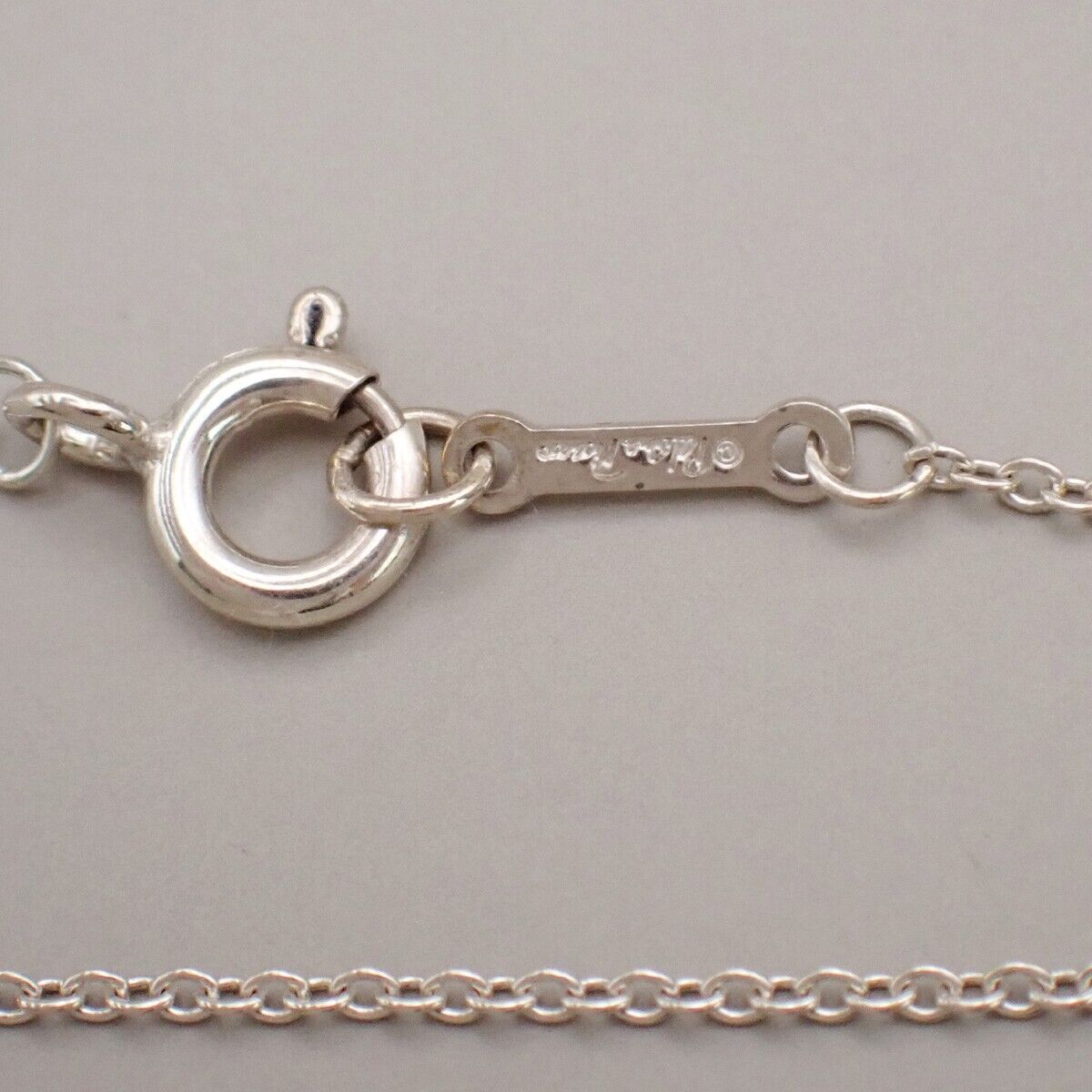 TIFFANY & CO. Loving Heart Chain Necklace Paloma Picass Silver Ag 925 02YF230