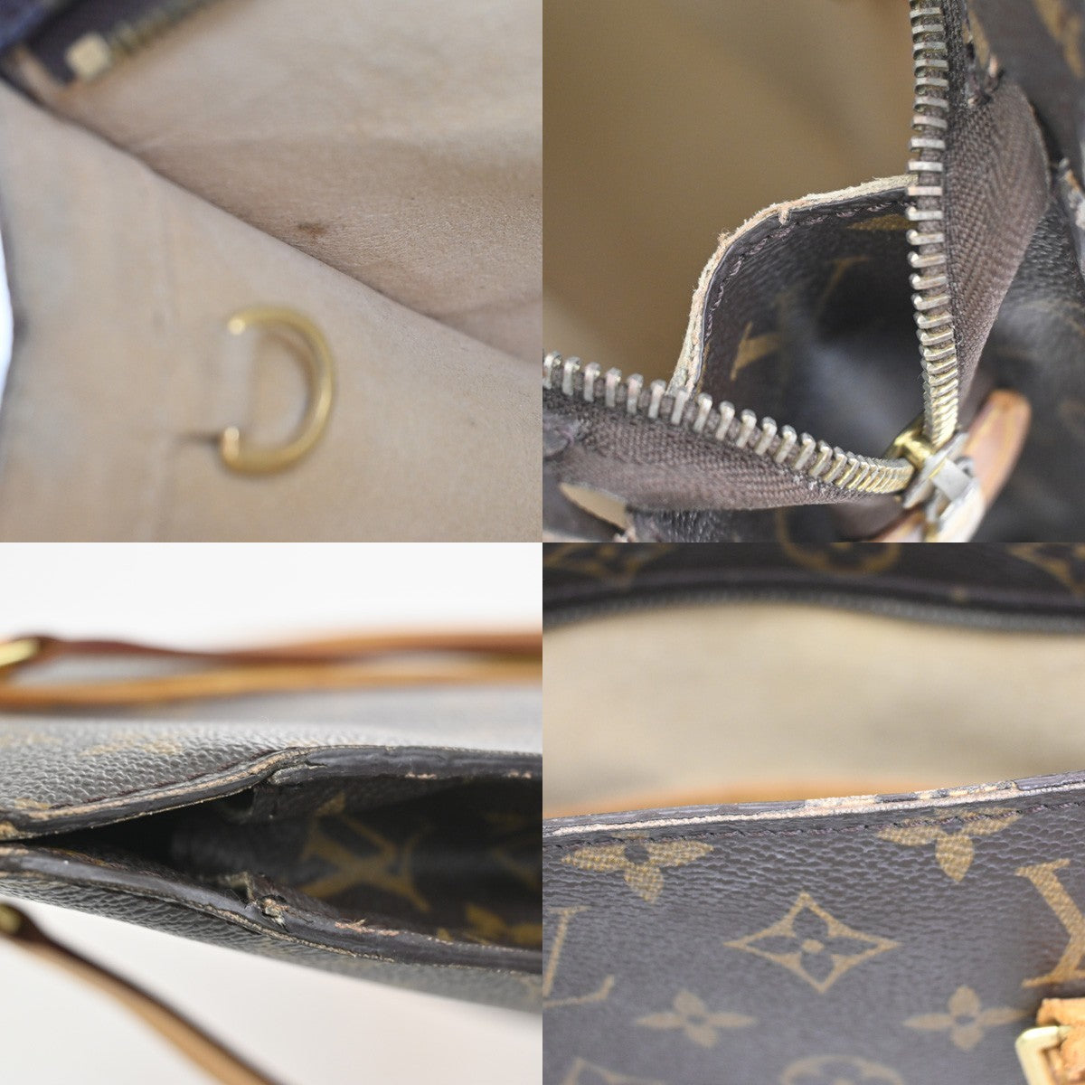 LOUIS VUITTON BABYLONE Shoulder Bag Monogram Leather Brown France M51102 32YJ032