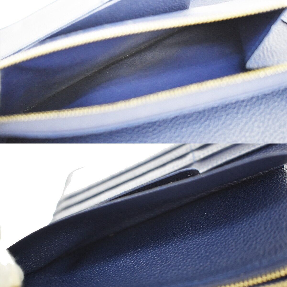 LOUIS VUITTON PorteFeuille Virtuose Wallet Empreinte Leather Blue M60586 36SH083