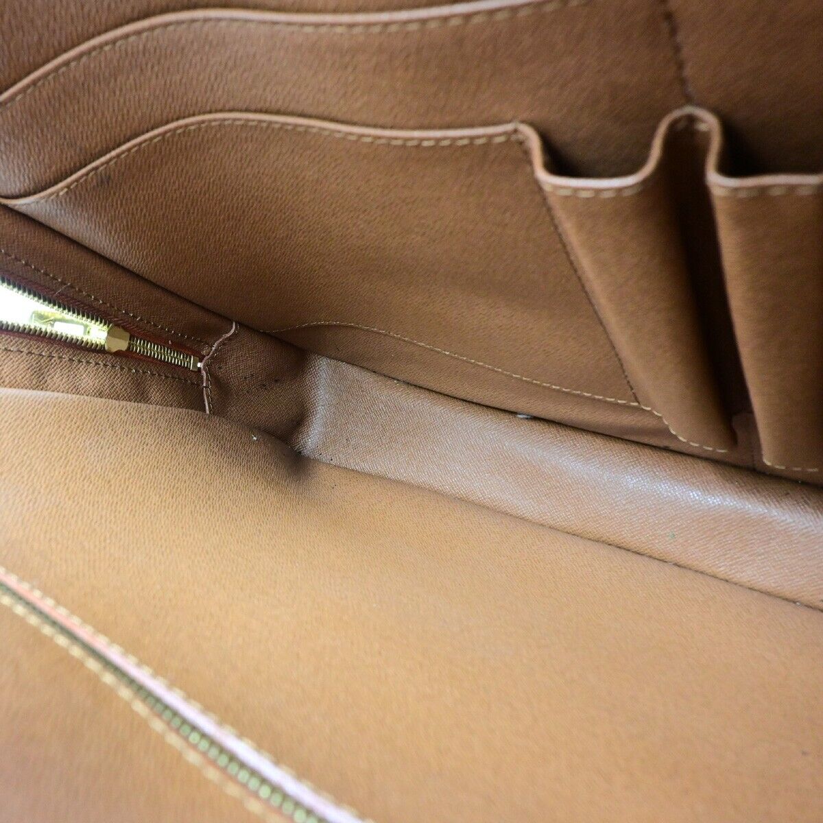 LOUIS VUITTON Porte Documents Voyage Briefcase Hand Bag Epi Brown M59098 82EB589