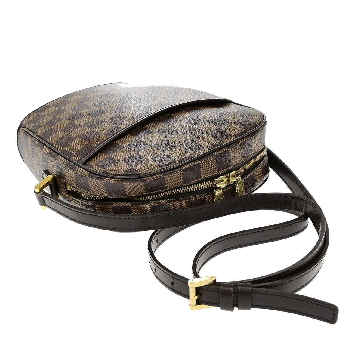 LOUIS VUITTON Ipanema PM Shoulder Bag Damier Ebene Leather Brown N51294 21EE034