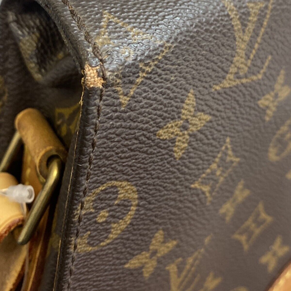LOUIS VUITTON Cartouchiere GM Shoulder Bag Monogram Leather Brown M51252 32YG820