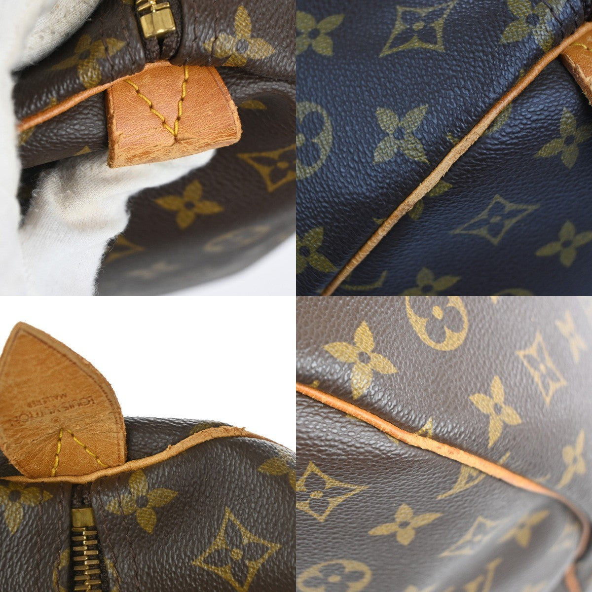 LOUIS VUITTON Keepall 60 Travel Hand Bag Monogram Leather Brown M41422 70MA525