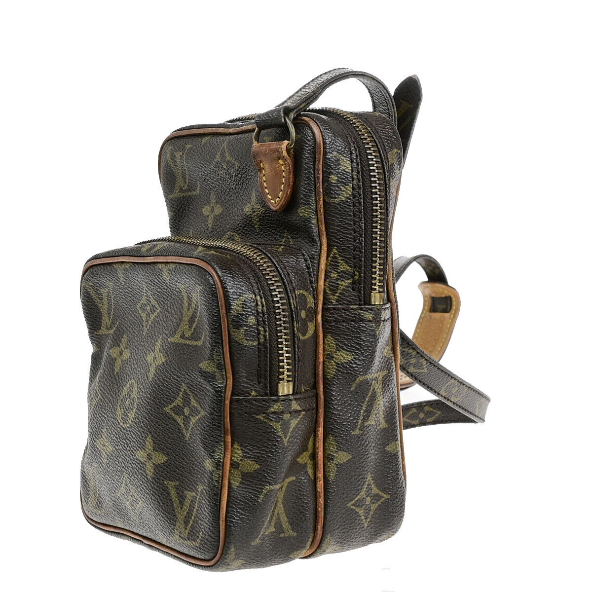 LOUIS VUITTON Mini Amazon Shoulder Bag Monogram Leather Brown M45238 39YF544