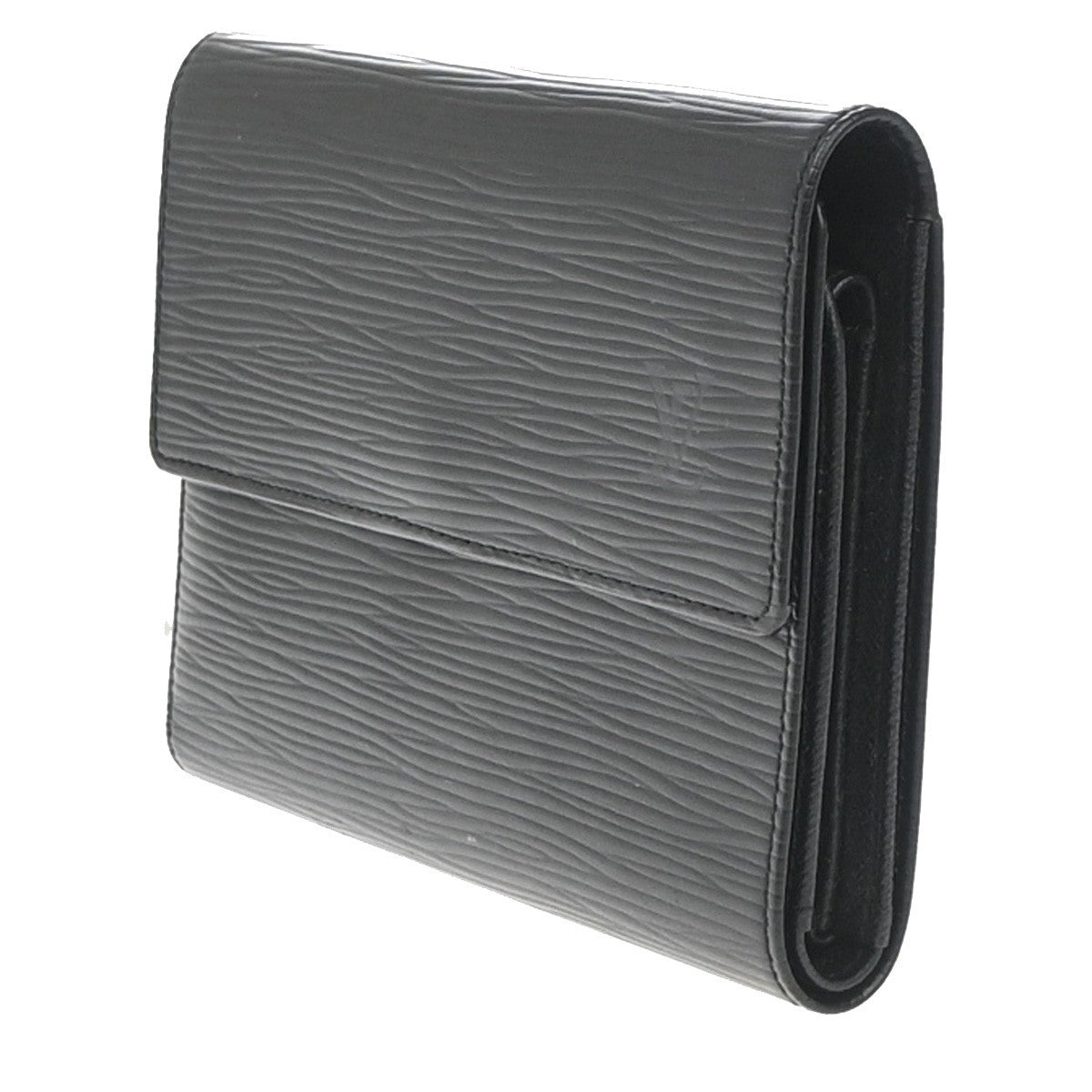 LOUIS VUITTON Porte Tresor Etui Papie Wallet Epi Leather Black M63712 09EG233