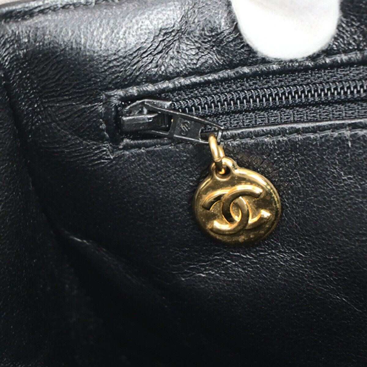 CHANEL CC Matelasse 30 Both Flap Chain Shoulder Bag Leather Black GHW 823RJ921