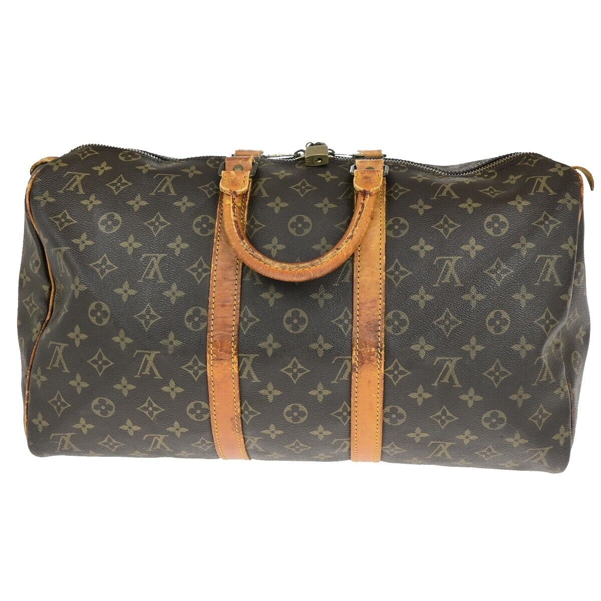 LOUIS VUITTON Keepall 45 Travel Hand Bag Monogram Leather Brown M41428 30ED017