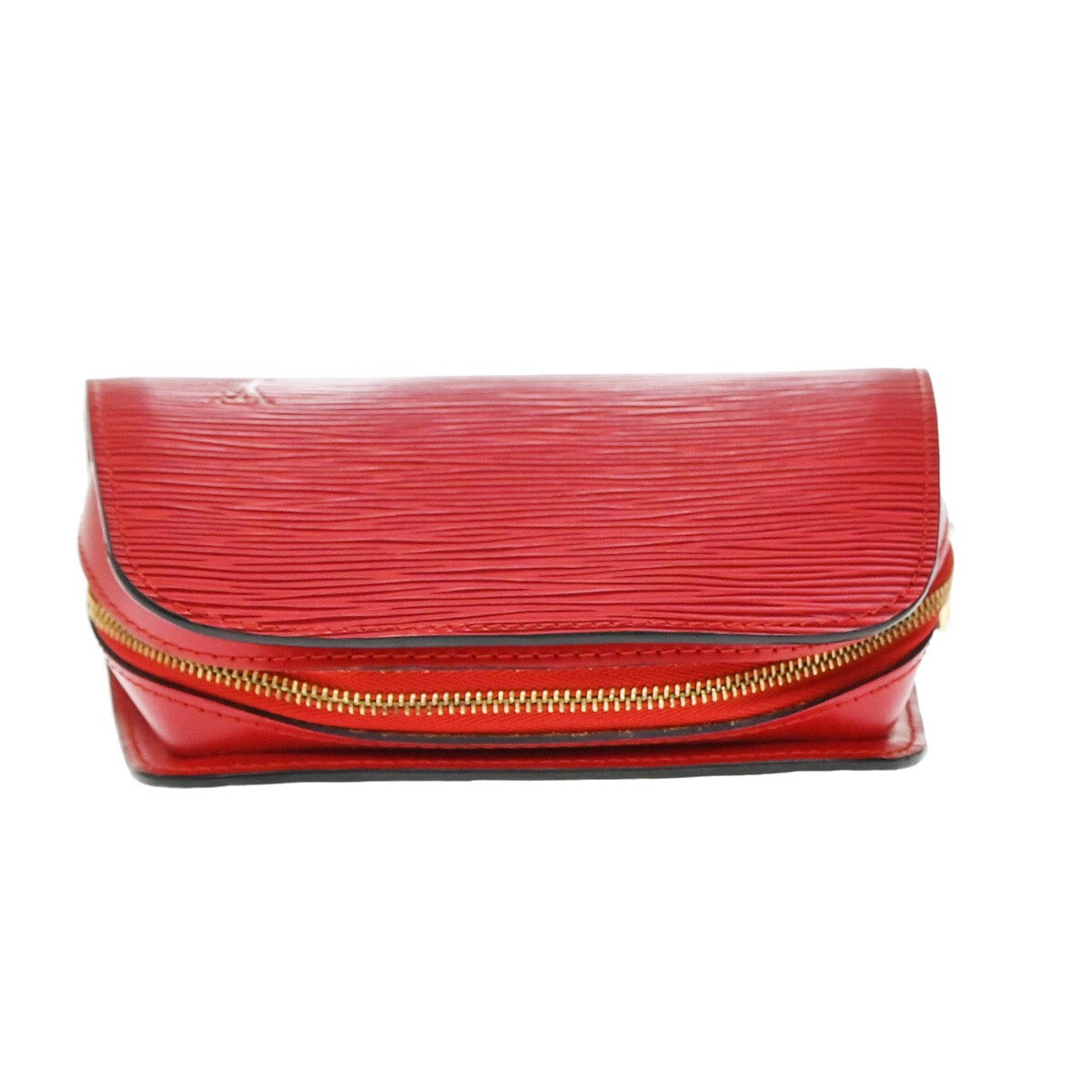 LOUIS VUITTON LV Logo Dauphine PM Pouch Bag Epi Leather Red M48447 02EE220