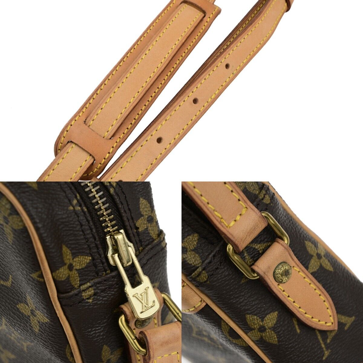 LOUIS VUITTON Trocadero 24 Shoulder Bag Monogram Leather Brown M51276 72EC620