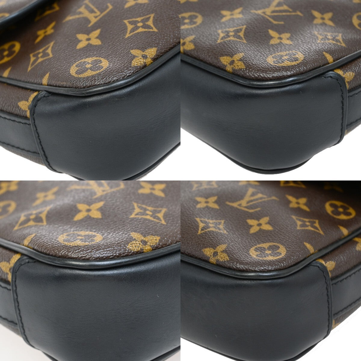 LOUIS VUITTON Bass PM Shoulder Bag Monogram Maccasar Leather BN M56715 21EE381