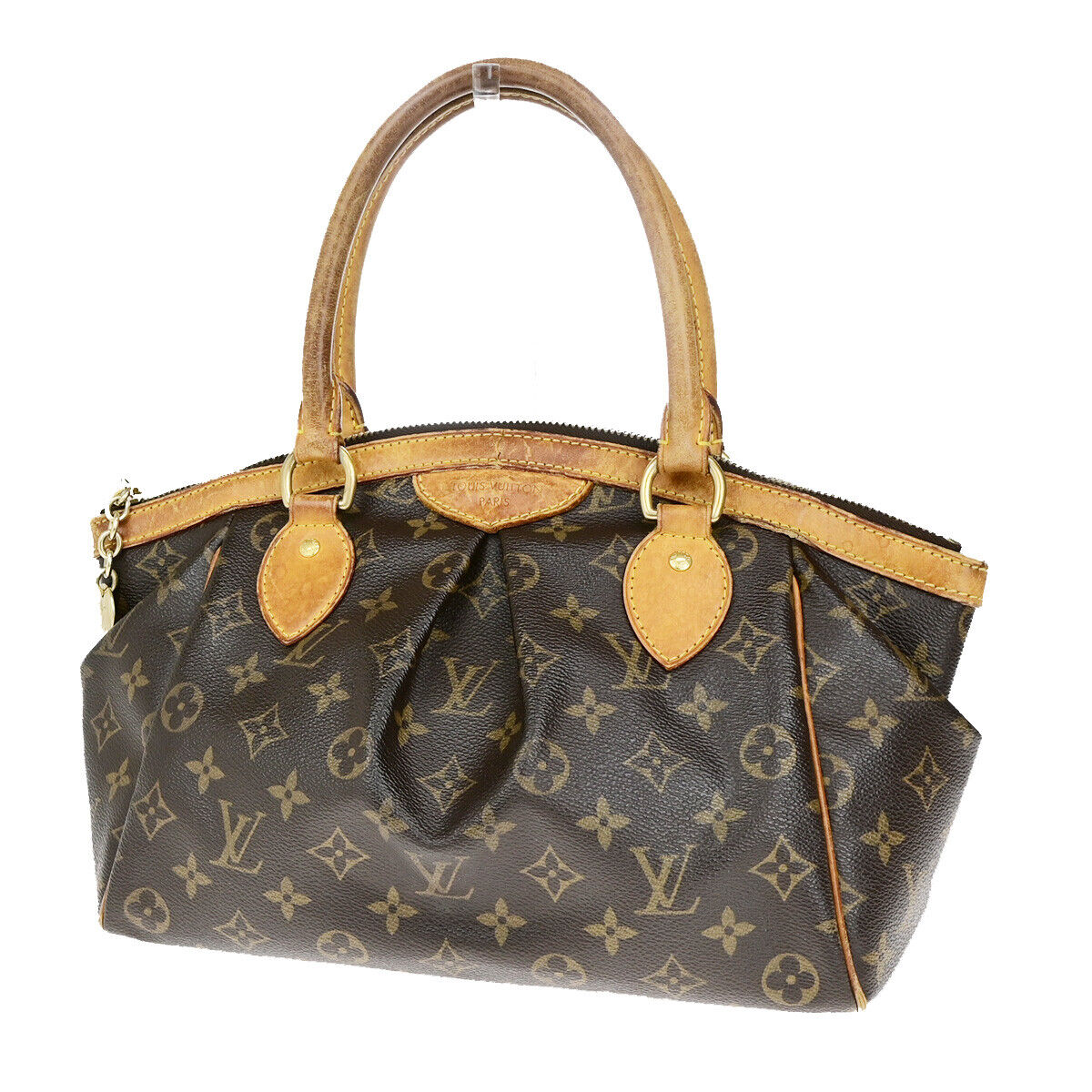 LOUIS VUITTON Tivoli PM Hand Bag Monogram Leather Brown France M40143 31SJ464