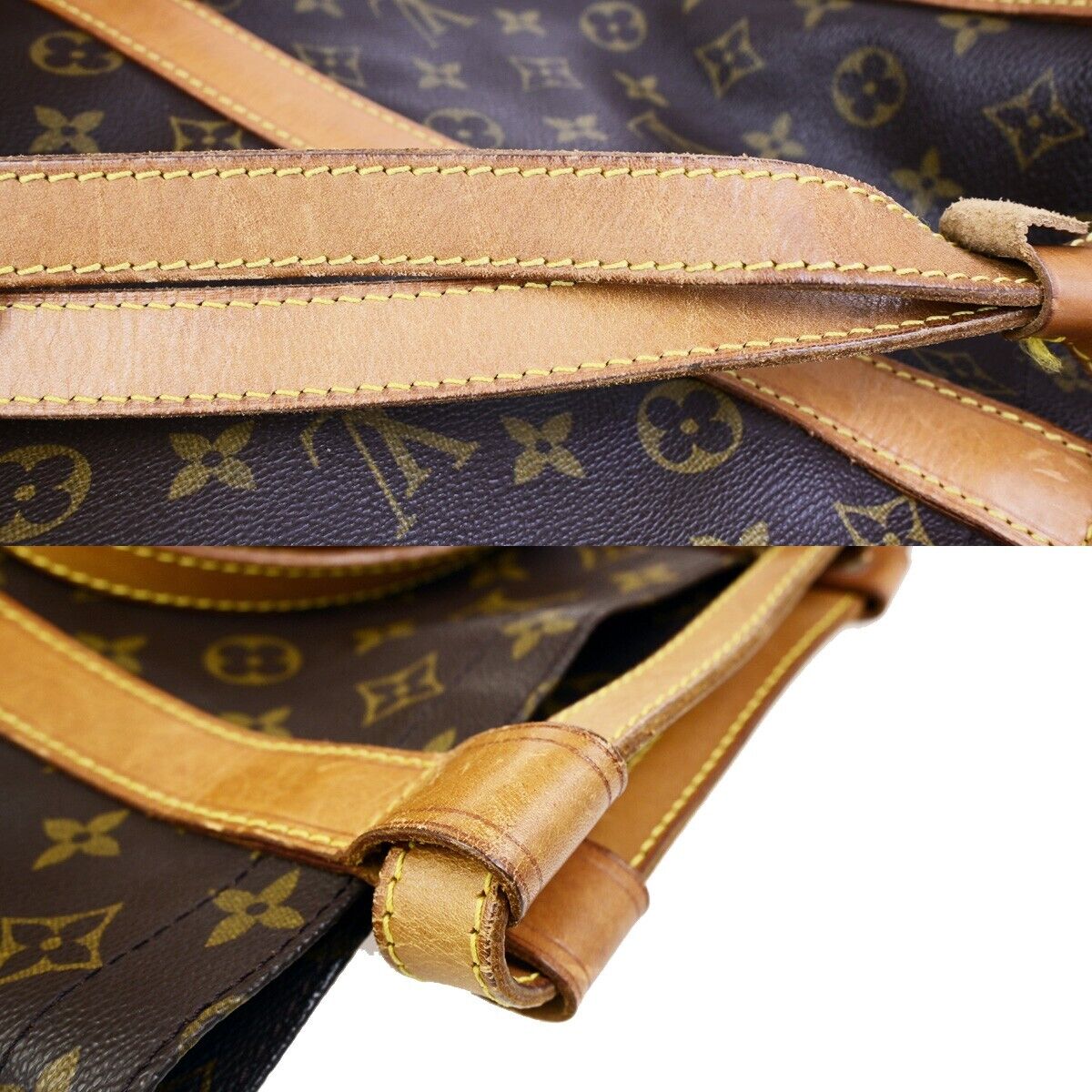 LOUIS VUITTON LV Randonnee GM Shoulder Bag Monogram Leather Brown M42244 81EC876