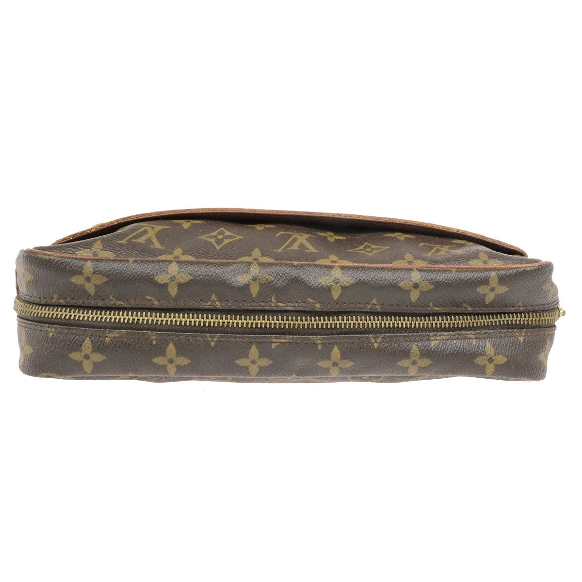 LOUIS VUITTON Compiegne 28 Clutch Hand Bag Monogram Leather Brown M51845 61YH084