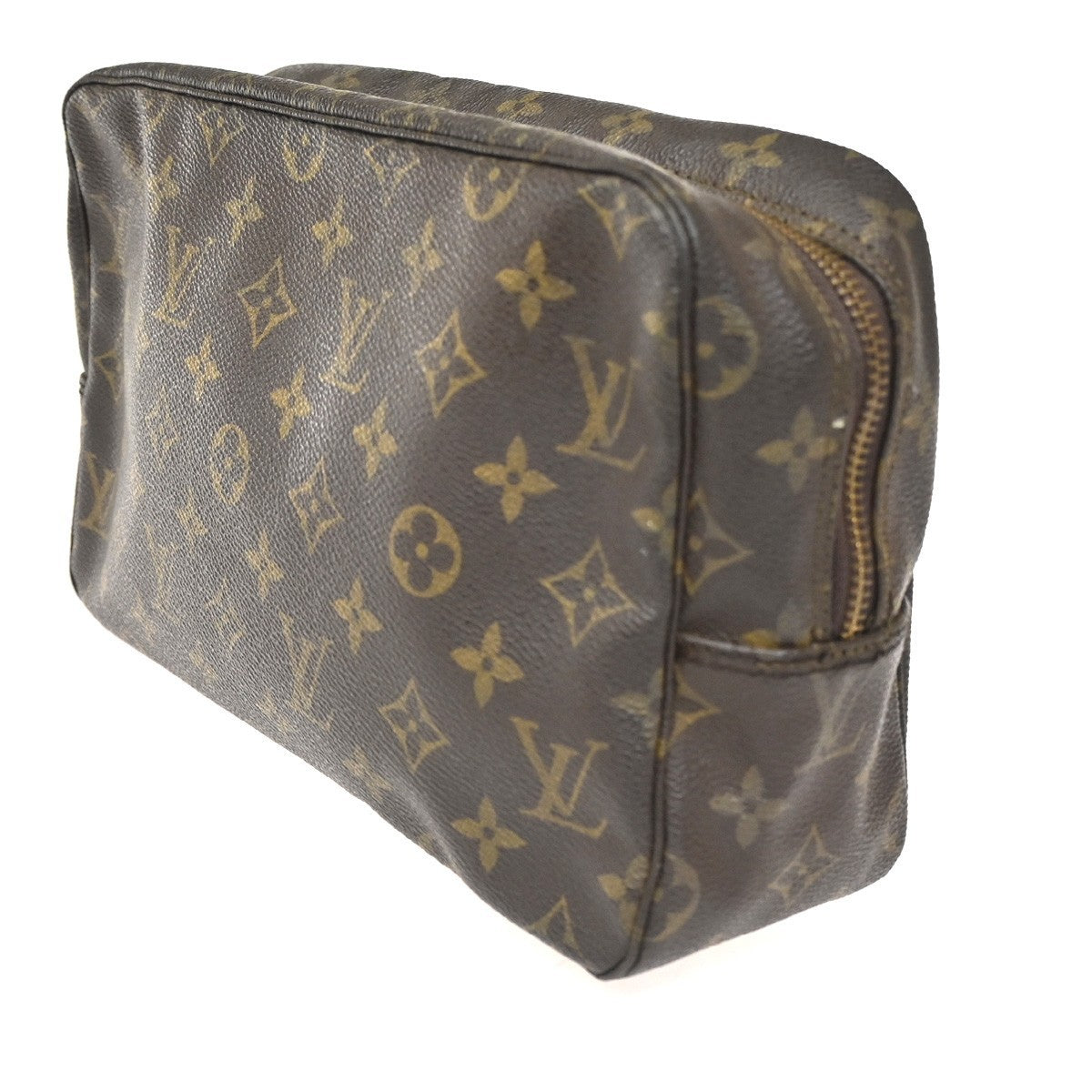 LOUIS VUITTON Trousse Toilette 28 Clutch Hand Bag Monogram Brown M47522 68KC408