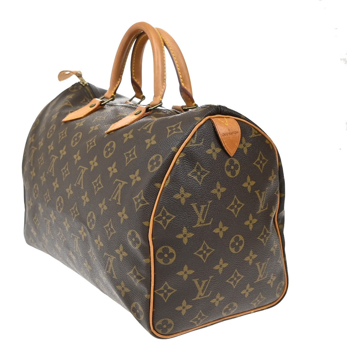 LOUIS VUITTON Speedy 35 Travel Hand Bag Monogram Leather Brown M41524 20KB513