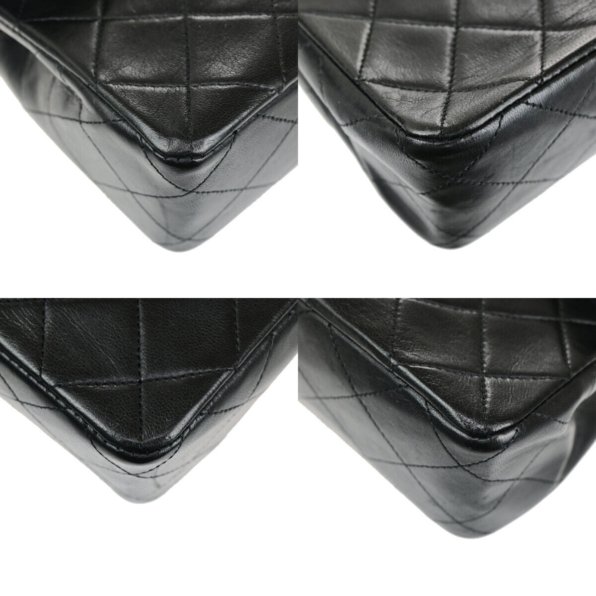 CHANEL CC Mini Matelasse Chain Shoulder Bag Leather Black GHW Vintage 397RK660