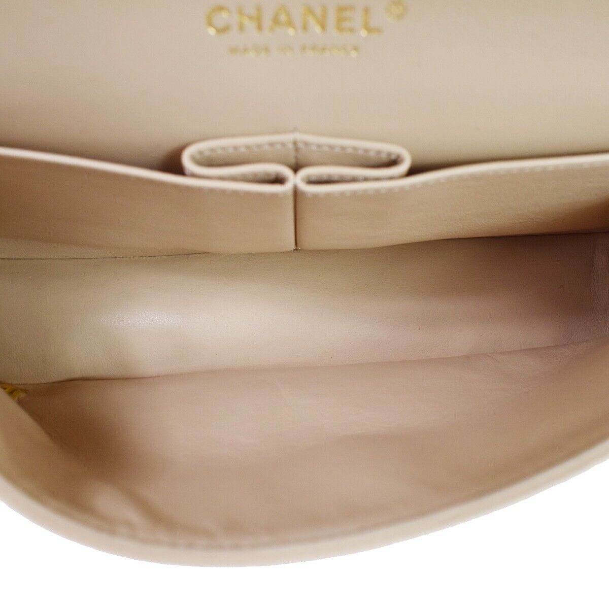 CHANEL CC Matelasse 25 Double Flap Chain Shoulder Bag Caviar Leather 6078LC372