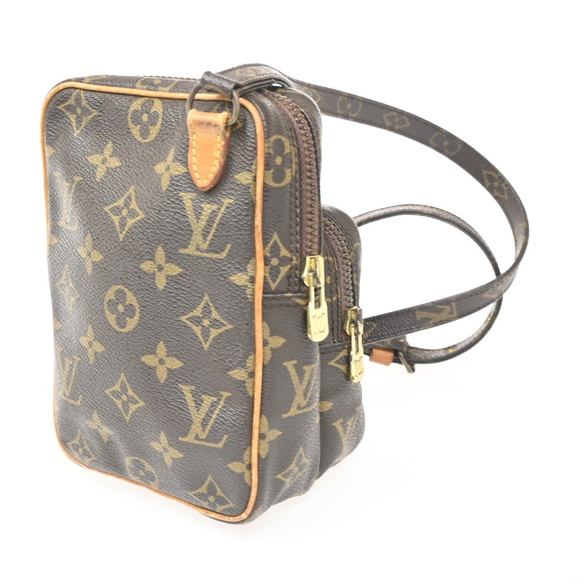 LOUIS VUITTON Mini Amazon Shoulder Bag Monogram Leather Brown M45238 86KC377