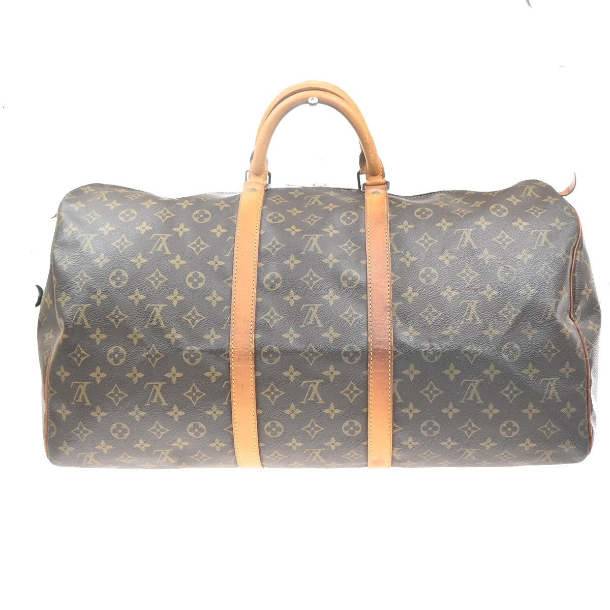 LOUIS VUITTON Keepall 55 Travel Hand Bag Monogram Leather Brown M41424 84MA384