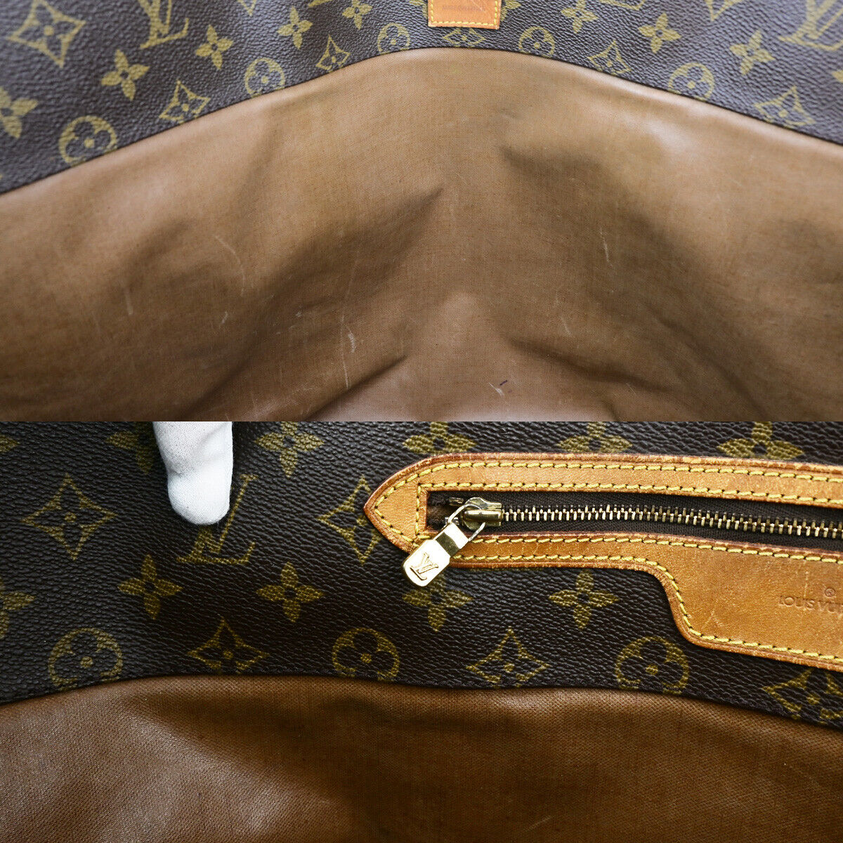 LOUIS VUITTON Sac Shopping GM Shoulder Tote Bag Monogram Leather M51110 69YG522