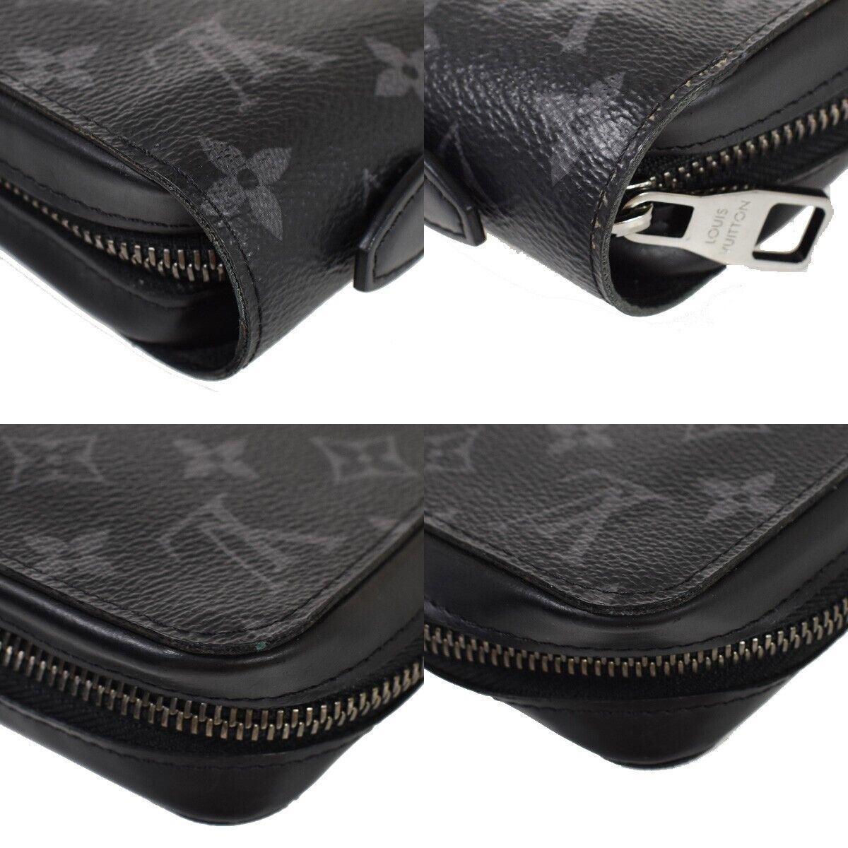LOUIS VUITTON Zippy XL Long Bifold Wallet Monogram Eclipse BK M61698 93GA663