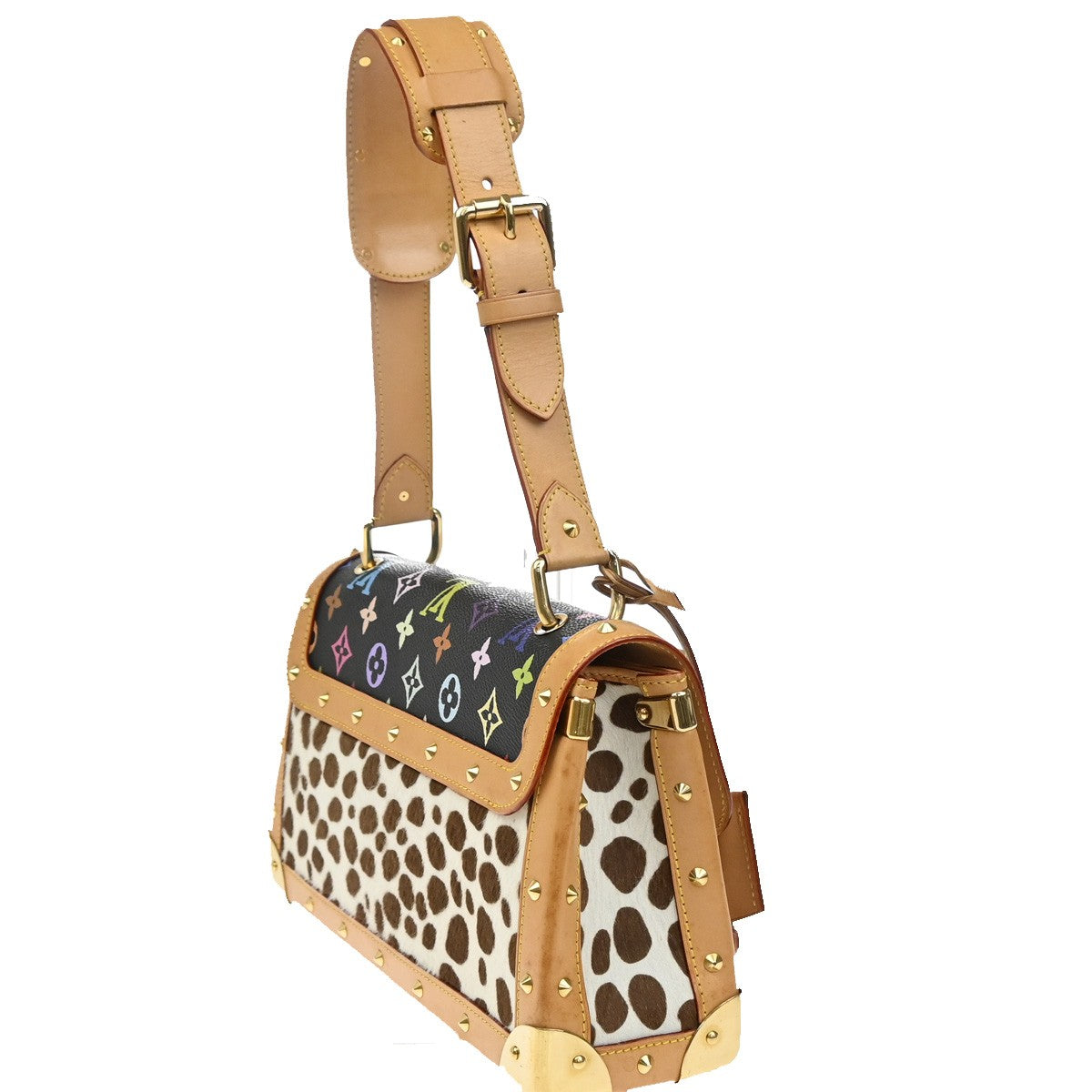 LOUIS VUITTON Sac Dalmatian Shoulder Bag Monogram Multi Black M92825 816LC565