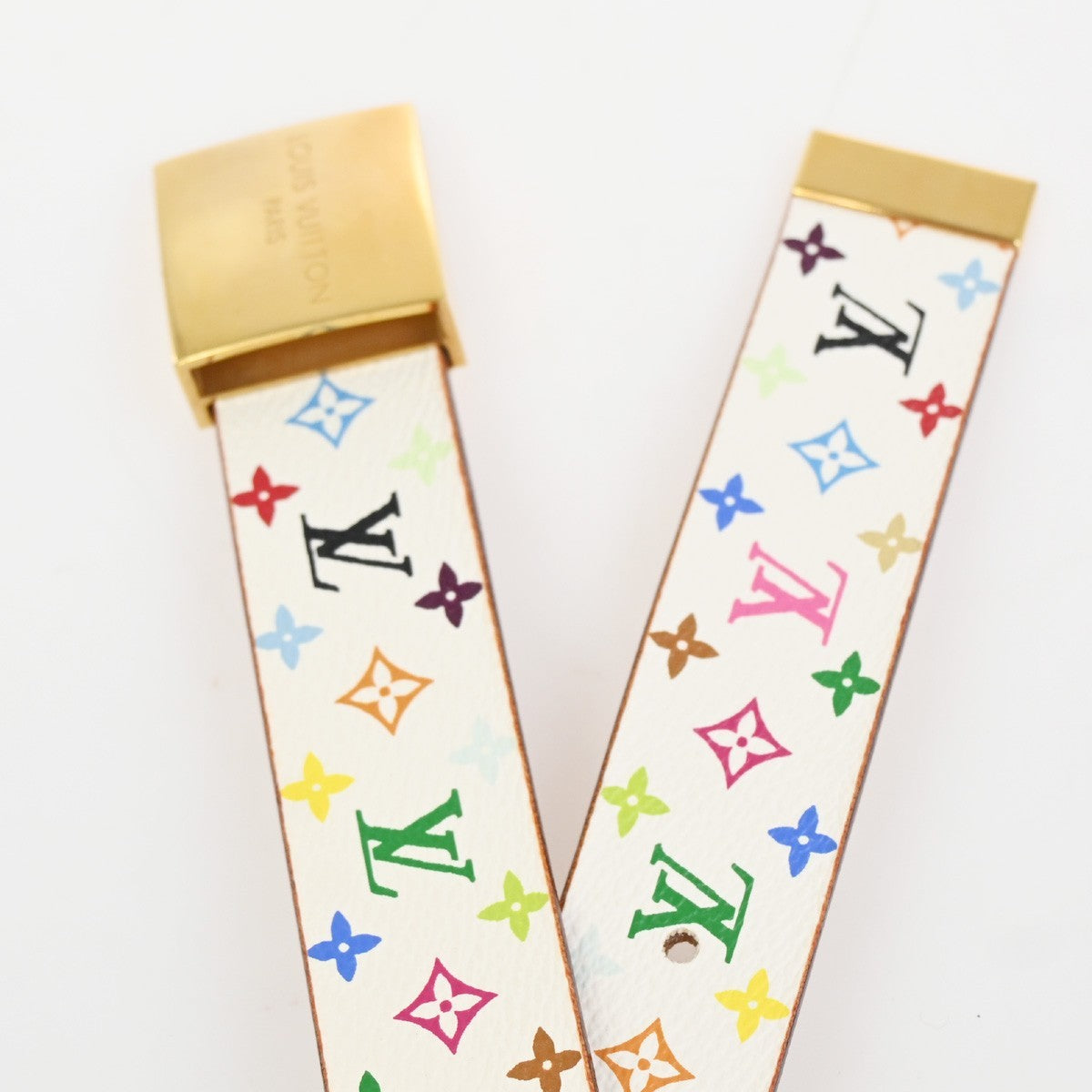 LOUIS VUITTON Ceinture Carre Belt 90/36 Monogram Multi Leather  M9270U 84AA203