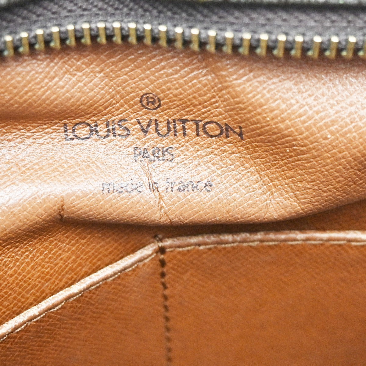 LOUIS VUITTON Compiegne 28 Clutch Hand Bag Monogram Leather Brown M51845 60KD201