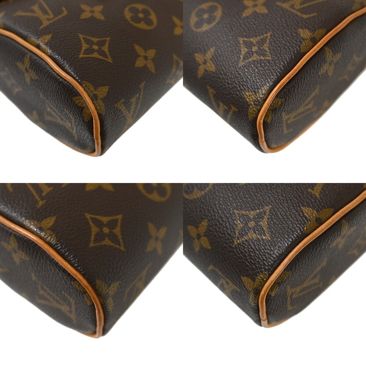LOUIS VUITTON Sonatine Hand Bag Monogram Leather Brown France M51902 92GA890