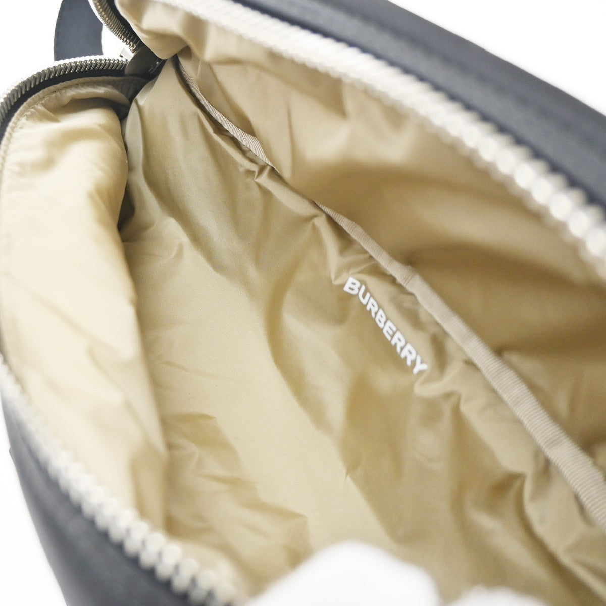 BURBERRY Logo Sonny Belt Bum Body Bag Nylon Black SHW 62CA650