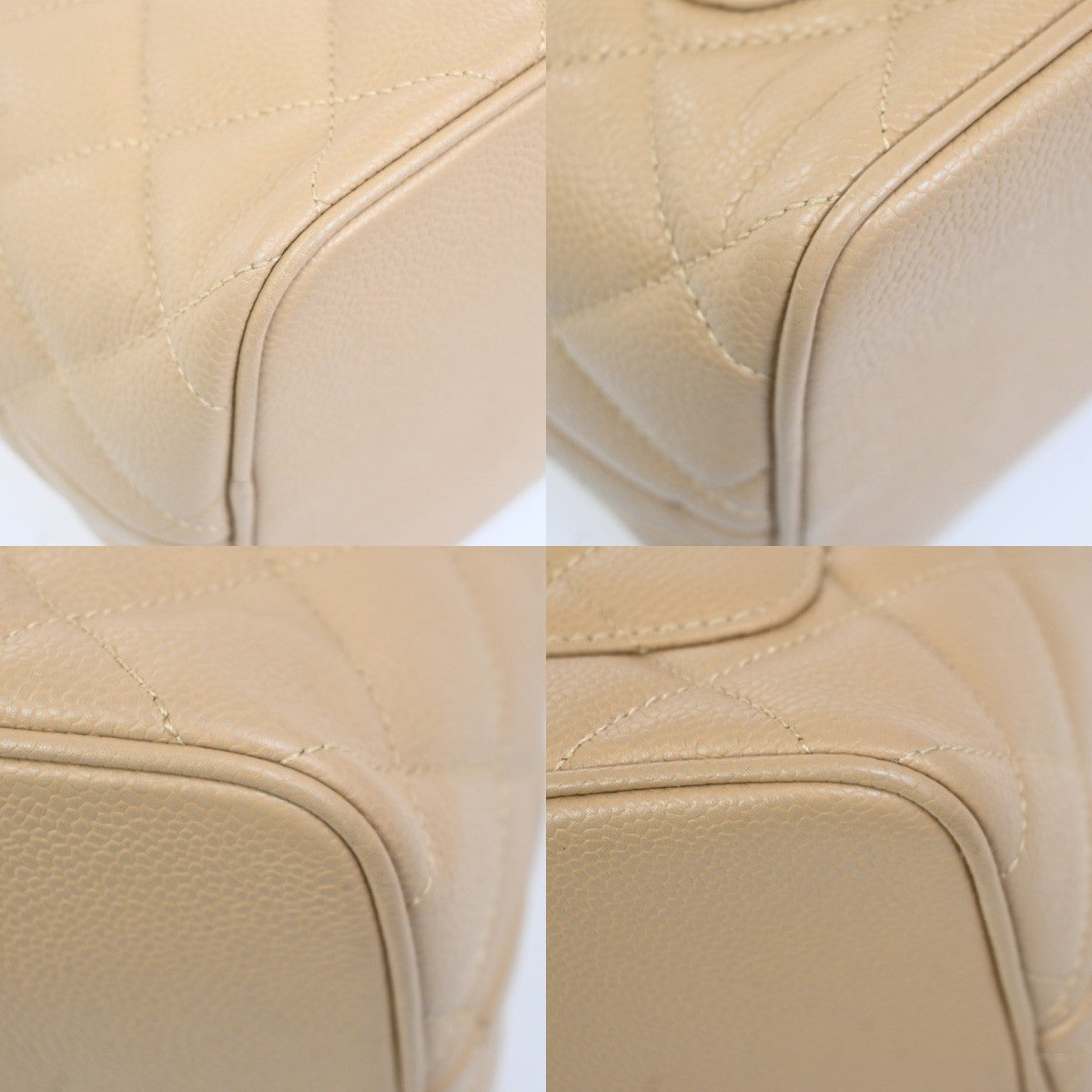 CHANEL CC Logo Shoulder Hand Bag Grained Calfskin Leather BE GHW Italy 307RL837